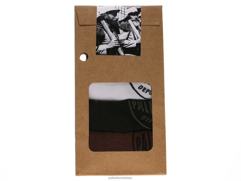 Palladium çorap siyah/beyaz/bordo üniseks açılı çorap paketi 8Z6D338