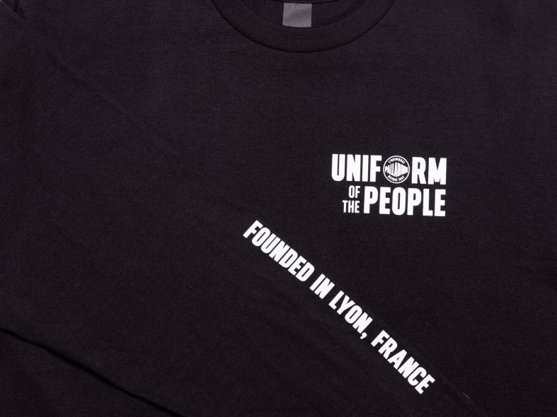 Palladium giysi siyah çocuklar uop uzun slv tişört 8Z6D345