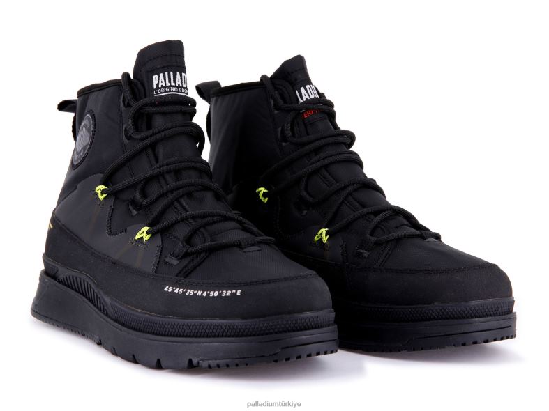 Palladium bot ayakkabı siyah erkekler pallasider seyahat su geçirmez artı 8Z6D31