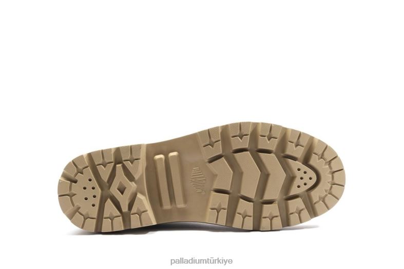 Palladium bot ayakkabı sevgili kahverengi kadınlar pallabaz deri 8Z6D231