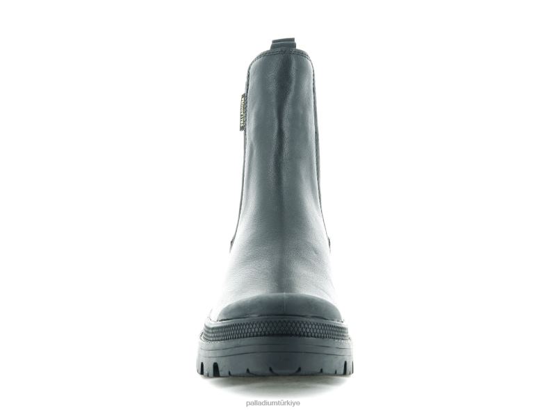 Palladium bot ayakkabı siyah kadınlar pallabase chelsea deri 8Z6D234