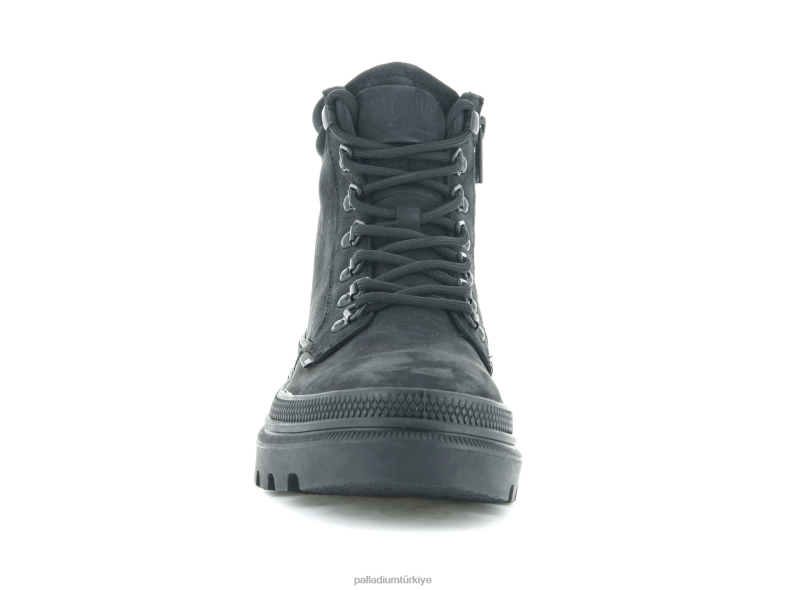 Palladium bot ayakkabı siyah kadınlar pallatrooper uzun yürüyüşe çıkan kimse nubuk 8Z6D235