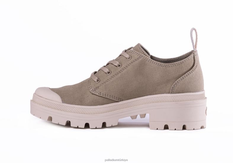 Palladium ayakkabı açık gri kadınlar pallabase dimi lo 8Z6D276