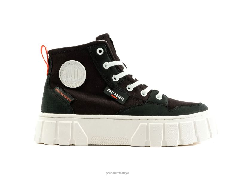 Palladium ayakkabı siyah kadınlar palet kulesi merhaba 8Z6D286