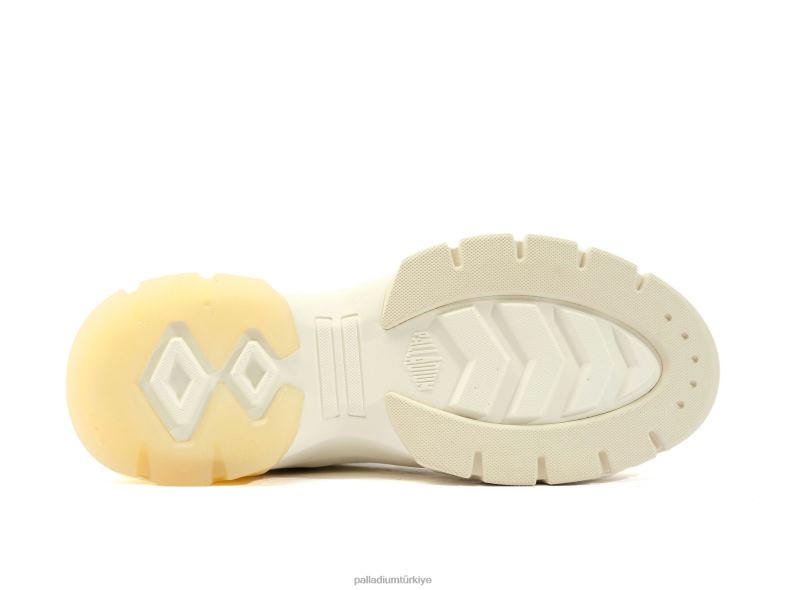Palladium ayakkabı yıldız beyazı kadınlar pallawave orta metro 8Z6D285