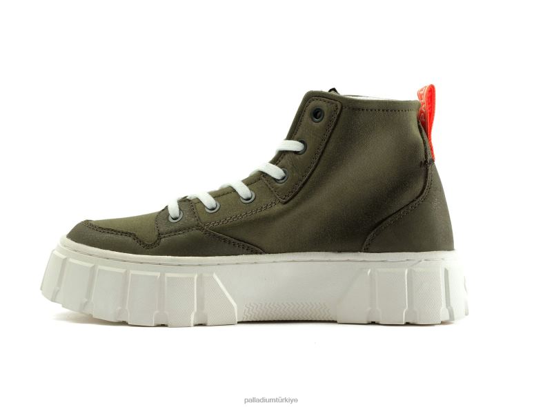 Palladium ayakkabı zeytin gecesi kadınlar palet kulesi merhaba 8Z6D283