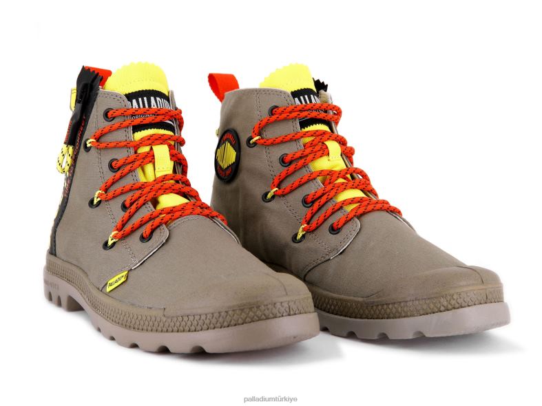 Palladium bot ayakkabı esmer yeşil üniseks pampa lite dantel 8Z6D40