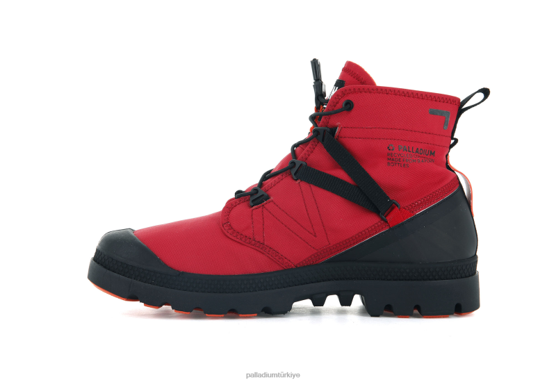 Palladium bot ayakkabı kırmızı salsa üniseks pampa travel liteplus su geçirmez 8Z6D51