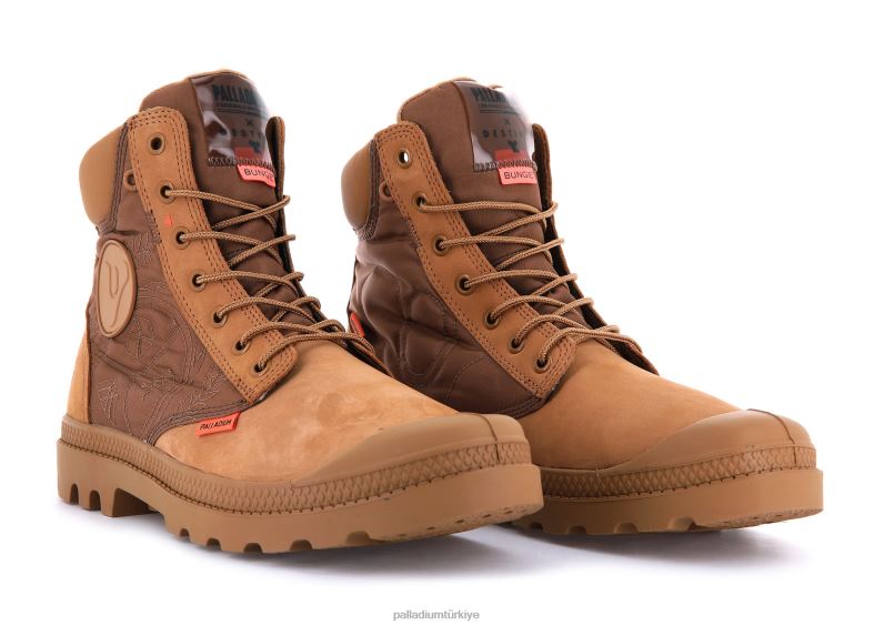Palladium bot ayakkabı sevgili kahverengi üniseks pampa x kader su geçirmez 8Z6D71