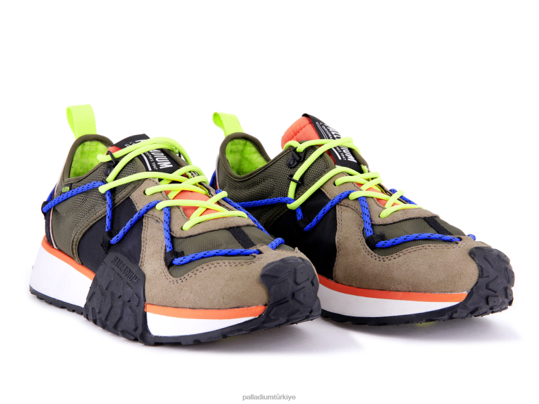 Palladium ayakkabı zeytin gecesi/havai fişek üniseks asker koşucu dantel 8Z6D168
