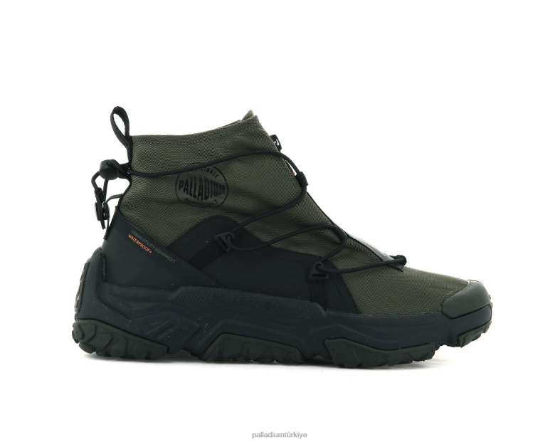 Palladium ayakkabı zeytin gecesi üniseks şebekeden bağımsız yüksek fermuarlı su geçirmez artı 8Z6D179