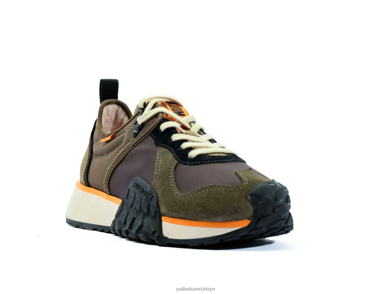 Palladium ayakkabı zeytin gecesi/siyah üniseks asker koşucusu 8Z6D161