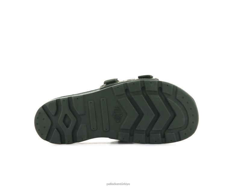 Palladium slaytlar zeytin gecesi/kamuflajı üniseks taban kaydırağı 8Z6D210
